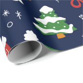 Een perfecte sneeuwman kerst cadeaupapier (Rol Hoek)