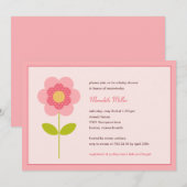 Een perfecte Stem Baby shower-uitnodiging Kaart (Voorkant / Achterkant)