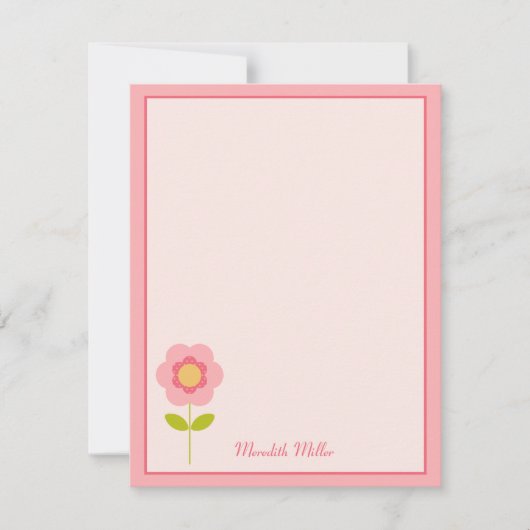 Een perfecte Stem Flat Dank je wel kaart (Voorkant)