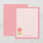 Een perfecte Stem Flat Dank je wel kaart (Voorkant / Achterkant)