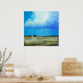 Een perfecte storm, landschapskunstschilderij groo poster (Keuken)