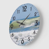 Een perfecte strandgolf grote klok (Hoek)