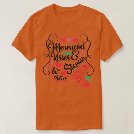 Een perfecte vrouwencadeauMermaid Kisses amp Starf T-shirt (Design voorkant)