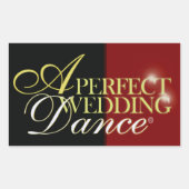 Een perfecte weddenschap rechthoekige sticker (Voorkant)