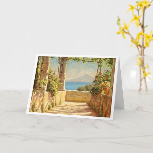 Een pergola op Capri, Emil Wennerwald Kaart (Gele Bloem)