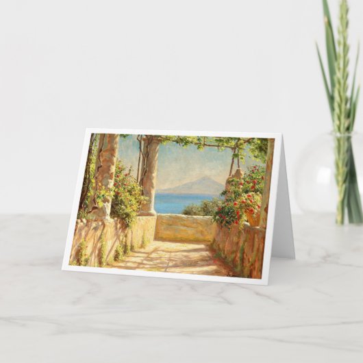 Een pergola op Capri, Emil Wennerwald Kaart (Voorkant)