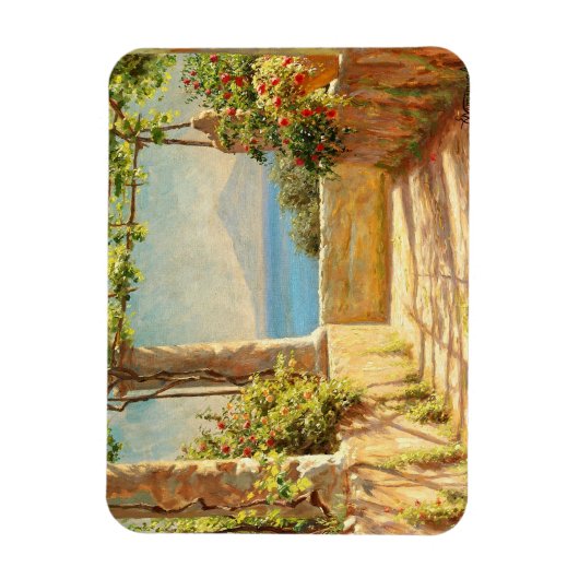 Een pergola op Capri, Emil Wennerwald Magneet (Verticaal)