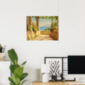 Een pergola op Capri, Emil Wennerwald Poster (Thuiskantoor)