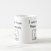 Een periodieke mok van de lijstnaam (Center)