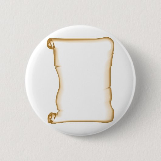 Een perkamscrol ronde button 5,7 cm (Voorkant)