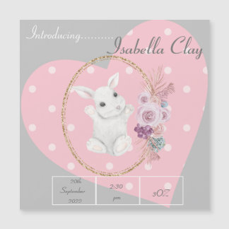 EEN PERSONALISEERDE GEBOORTEAANKONDIGING MAGNETISC