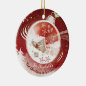 Eén persoon, 1 Kerstmis, Nieuw thuis, Keramisch Ornament (Rechts)