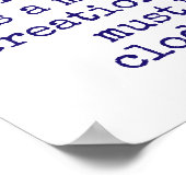 Een persoon die muziek niet beschouwt - muziekprij poster (Hoek)