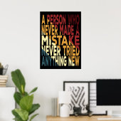 Een Persoon Die Nooit Een Fout Maakte Poster (Thuiskantoor)