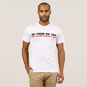 Eén persoon één stem t-shirt (Voorkant volledig)