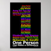 Eén persoon kan een verschil maken ( Poster ) (Voorkant)