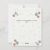 Een persoonlijk typografie kerstkaart (Achterkant)