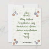 Een persoonlijk typografie kerstkaart (Voorkant)