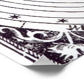 Een persoonlijke astrologische grafiek poster (Hoek)