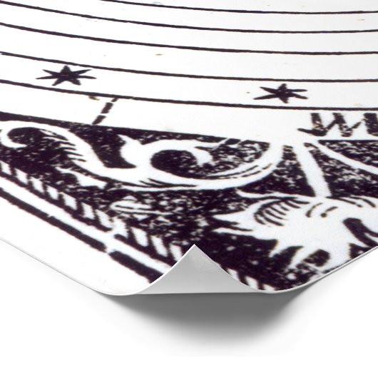 Een persoonlijke astrologische grafiek poster (Hoek)