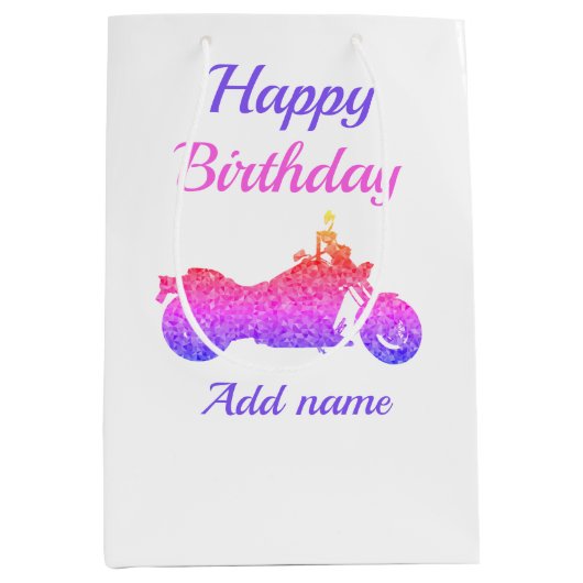 Een persoonlijke cadeautas voor motorfietsen/motor (Voorkant)