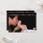 Een persoonlijke foto van vaders liefdesmoderne Va Kaart (Voorkant / Achterkant in situ)