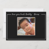 Een persoonlijke foto van vaders liefdesmoderne Va Kaart (Achterkant)