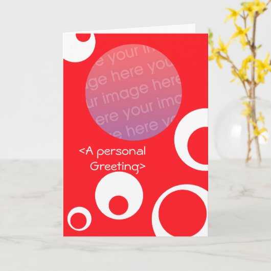 Een persoonlijke Groet Kaart (Gele Bloem)