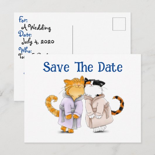 Een persoonlijke optie voor het opslaan van de dat briefkaart (Voorkant / Achterkant)