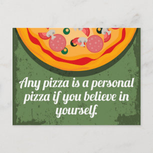 Een persoonlijke Pizza Funny Quote Briefkaart