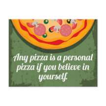 Een persoonlijke Pizza Funny Quote