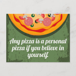Een persoonlijke Pizza Funny Quote Briefkaart