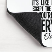 Een persoonlijke trainer zijn is eenvoudig muismat (Hoek)