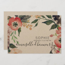 een persoonlijke uitnodiging voor de demoiselle d'