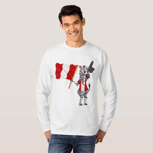 Een Peruaanse Zebra T-shirt (Voorkant volledig)