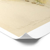 Een Perzisch waterwiel dat wordt gebruikt om water Poster (Hoek)