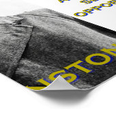 Een pessimist ziet het probleem - Churchill Poster (Hoek)