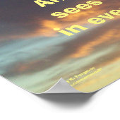 EEN PESSIMIST ZIET MOEILIJK CHURCHILLEN POSTER (Hoek)