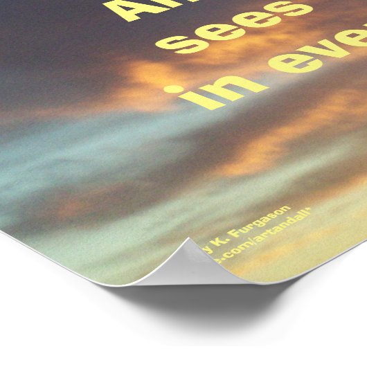 EEN PESSIMIST ZIET MOEILIJK CHURCHILLEN POSTER (Hoek)