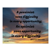 EEN PESSIMIST ZIET MOEILIJKHEDEN IN CHURCHILL