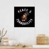 Een Pet in Tijdelijke Vredesrust Poster (Keuken)