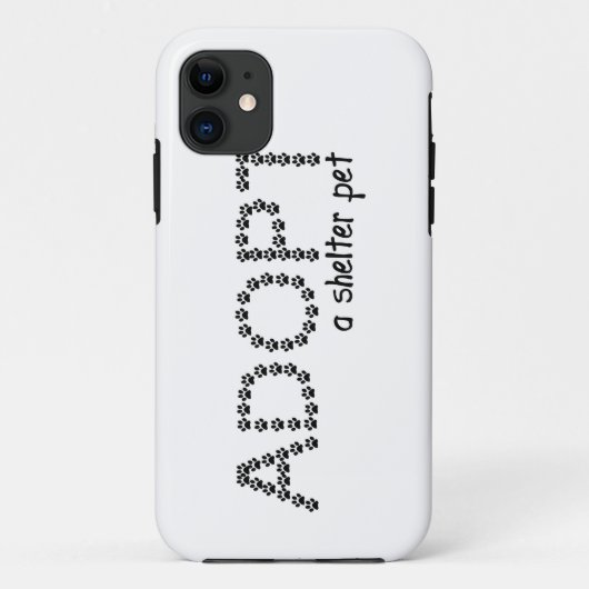 Een pet-poten van een Shelter Pet goedkeuren Case-Mate iPhone Case (Achterkant)