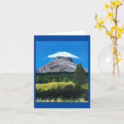 Een Pet voor Mt. Hood—wenskaart Kaart (Gele Bloem)