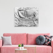 Een Phoenicisch handelsschip in Sidon Canvas Afdruk (Insitu (Woonkamer))