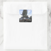 Een Phoenix Tactitical Satellite Terminal Vierkante Sticker (Tas)