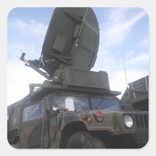 Een Phoenix Tactitical Satellite Terminal Vierkante Sticker (Voorkant)