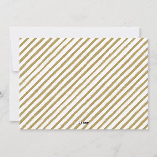 Eén Photo Rustic Gold Script Happy Holiday-kaart Feestdagenkaart (Achterkant)