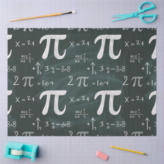 Een Pi-dag vieringsserie ontwerp #4 Tissuepapier (Craft)