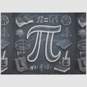 Een Pi-dag vieringsserie ontwerp #5 Tissuepapier (Voorkant)
