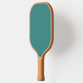 Een pickleball-paddle met een gestructureerd teal  pickleball paddle